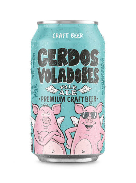 Barcelona Beer Company - Cerdos Voladores - 6,0% alc.vol. 0,33l - Glutenfreies Pale Ale