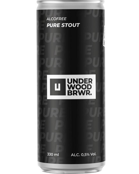 Underwood BRWR. - Pure Stout - 0,5% alc.vol. 0,33l - Alkoholfreies Stout