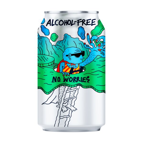 Lervig - No Worries Original - 0,5% alc.vol.0,33l - Alkoholfreies IPA