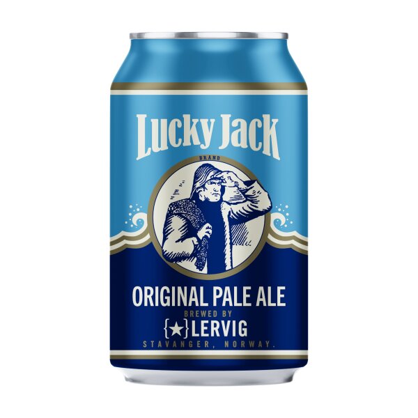 Lervig - Lucky Jack Original - 4,7% alc.vol.0,33l - Glutenfreies Pale Ale