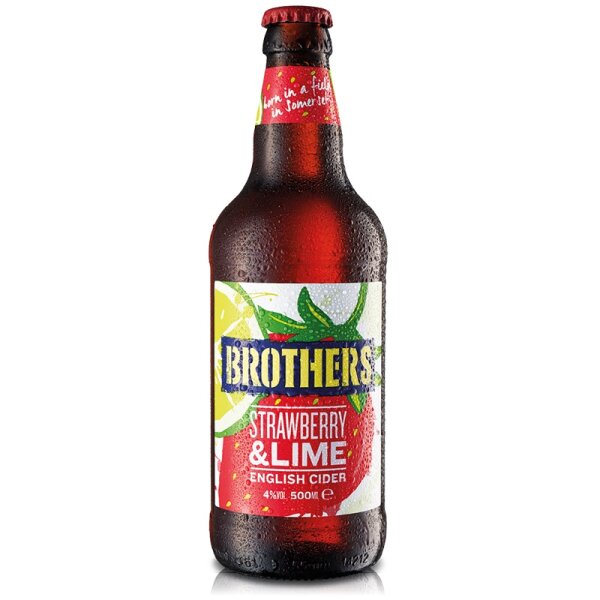 Brothers - Strawberry & Lime - 4,0% alc.vol. 0,5l - Fruchtcider