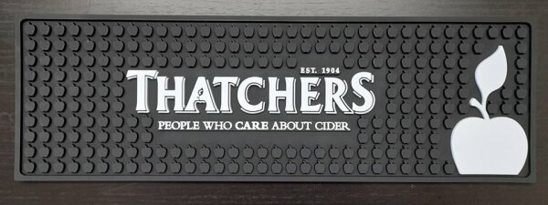 Thatchers - Bar Runner - Schwarz Gummi