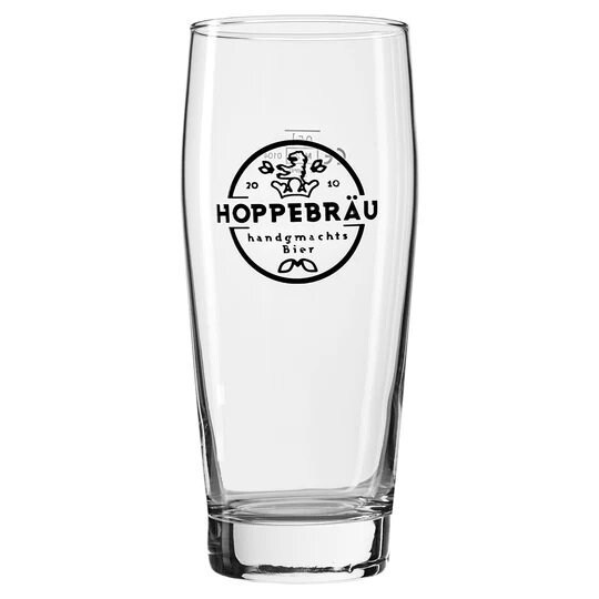 Hoppebräu - Bierglas - 0,5l Willibecher