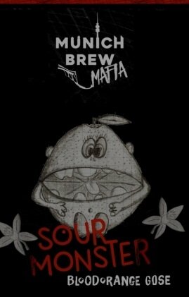 Munich Brew Mafia - Sour Monster Blutorange - 4,5% alc.vol. 0,33l - Bloodorange Gose