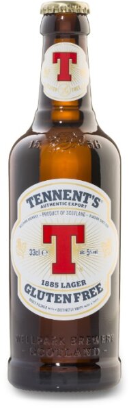 Tennents - 1885 Lager Gluten Free - 5,0% alc.vol. 0,33l - Glutenfreies Lager