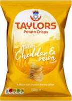 Taylors - Mature Cheddar & Onion 150g - Straight Cut...