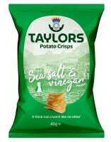 Taylors - Sea Salt & Vinegar 40g - Straight Cut Crisps