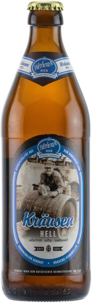 Weiherer Bier - Kräusen Hell - 4,9% alc.vol. 0,5l - Kräusen