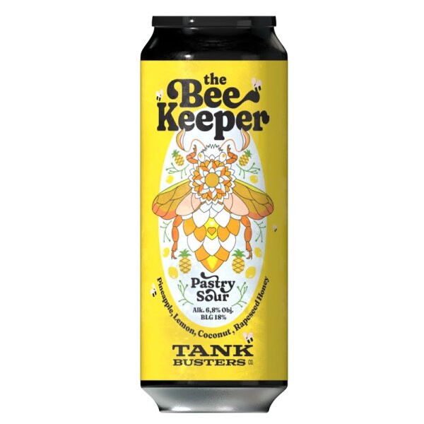 Tankbusters - The Bee Keeper Vol. 6 - 6,8% alc.vol. 0,5l - Pineapple, Lemon, Coconut, Rapeseed Honey Pastry Sour