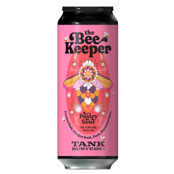 Tankbusters - The Bee Keeper Vol. 7 - 6,8% alc.vol. 0,5l - Imperial Sour Passion Fruit, Dragon Fruit, Yuzu, Rapeseed Honey