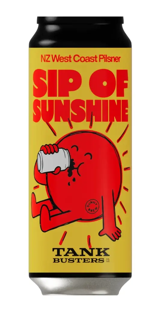 Tankbusters - Sip of Sunshine - 5,0% alc.vol. 0,5l - NZ West Coast Pilsner