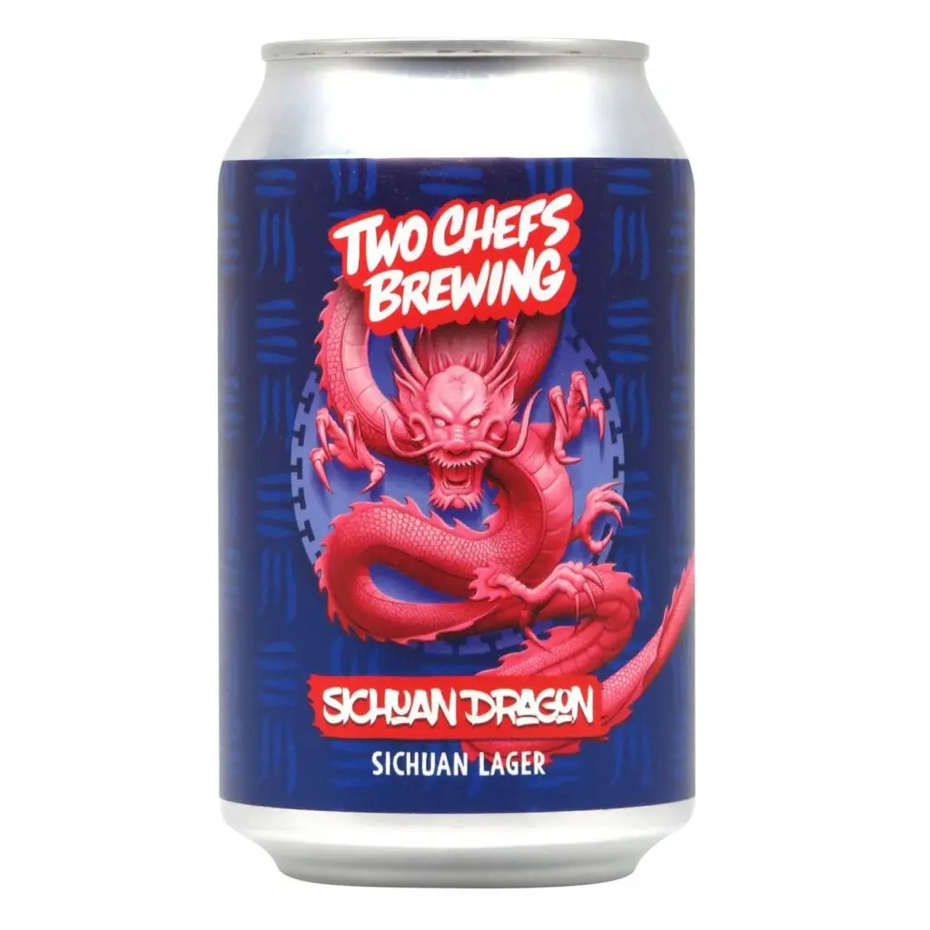 Two Chefs Brewing - Sichuan Dragon - 5,0% alc.vol. 0,33l - Steam Lager mit Sichuan Pfeffer