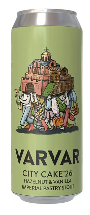 Varvar Brew - City Cake'26 - 11,0% alc.vol. 0,33l - Hazelnut and Vanilla Imperial Pastry Stout