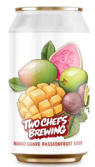 Two Chefs Brewing - Exotic Getaway - 7,0% alc.vol. 0,33l - Mango Guave Passionfruit Sour