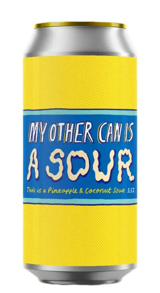 Pretty Decent Beer - My Other Can Is A Sour - 5,5% alc.vol. 0,44l - Pineapple & Coconut Sour