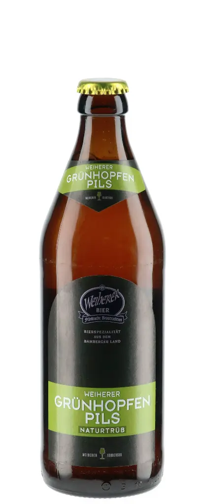 Weiherer Bier - Grünhopfen-Pils - 4,9% alc.vol. 0,5l - Pils
