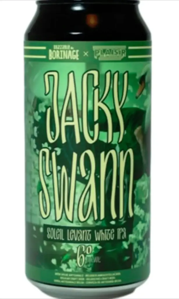 Borinage x Plaisir - Jacky Swann - 6,0% alc.vol. 0,44l - Soleil Levant White IPA