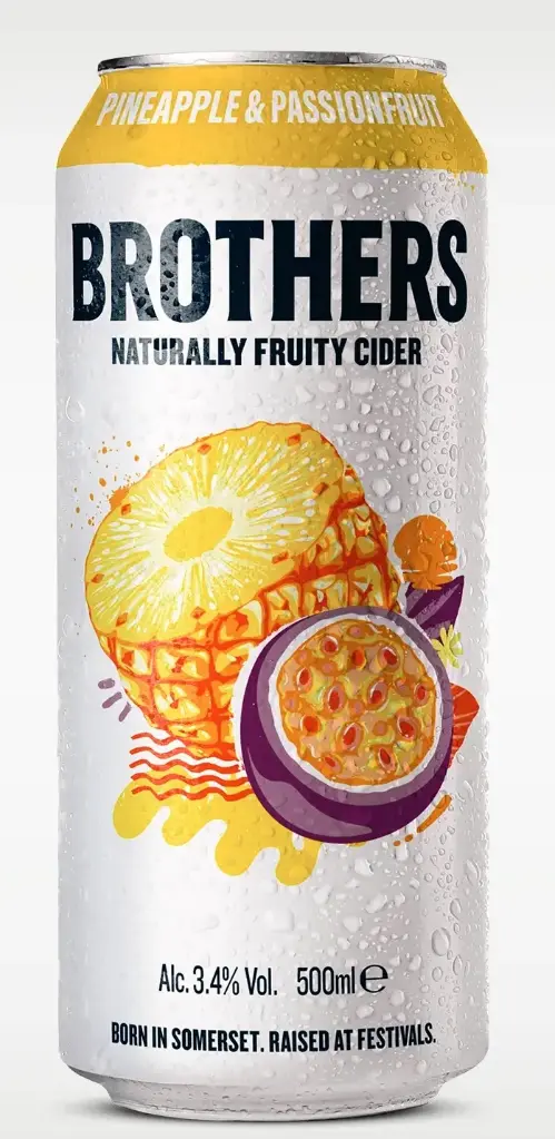 Brothers - Pineapple & Passionfruit Dose - 3,4% alc.vol. 0,5l - Fruchtcider