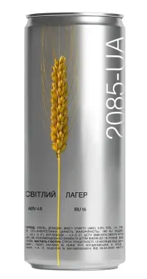 2085beer - 2085-UA Lager Light - 4,8% alc.vol. 0,33l - Helles Lager