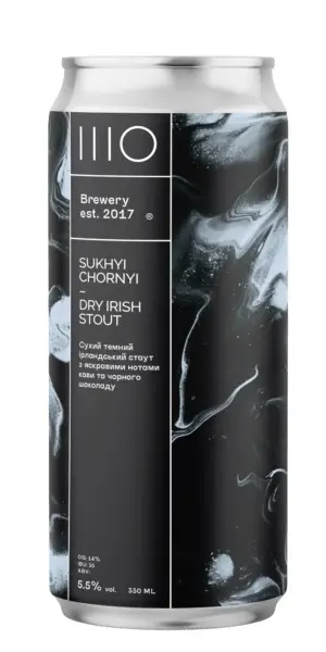 Sho Brewery - Sukhyi Chornyi - 5,5% alc.vol. 0,33l - Dry Irish Stout