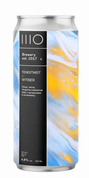 Sho Brewery - Tenditnist - 4,8% alc.vol. 0,33l - Witbier
