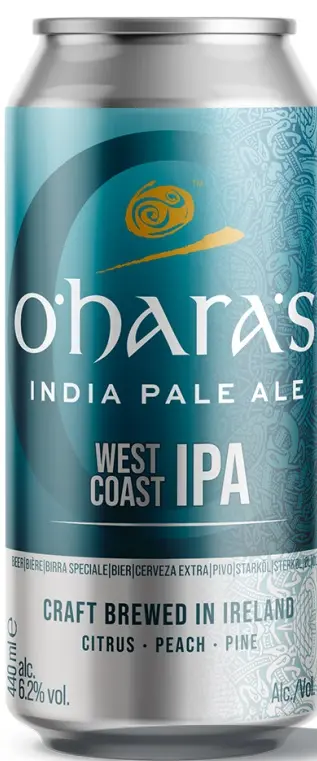 O'Hara's - West Coast IPA Can - 6,2% alc.vol. 0,44l - West Coast IPA