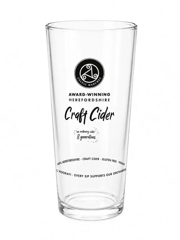 Celtic Marches - Ciderglas - Pint Glass Celtic Marches 2022