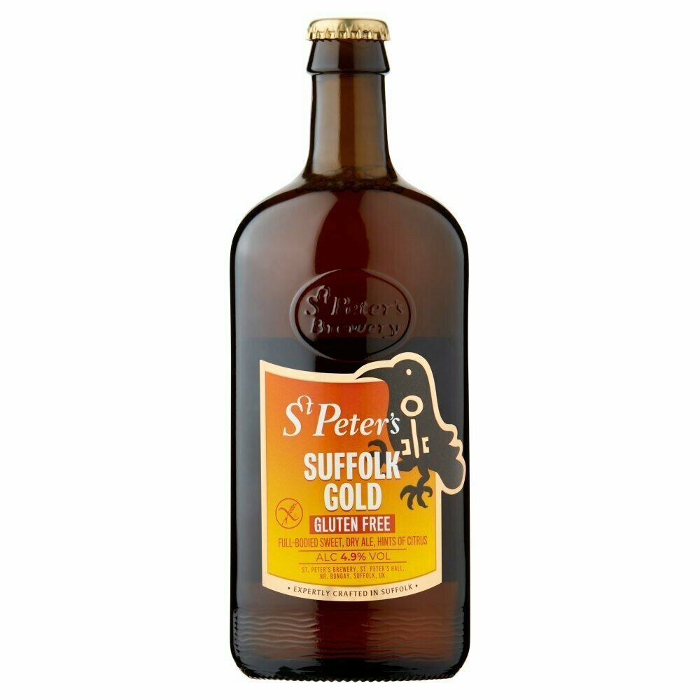 St. Peter's - Suffolk Gold Glutenfree - 4,9% alc.vol. 0,5l - Glutenfreies Golden Ale