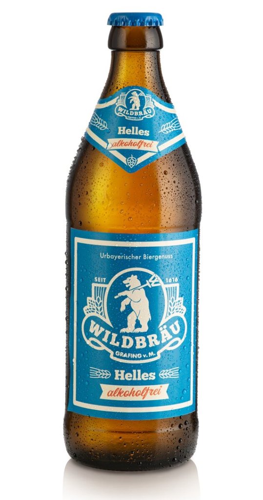 Wildbräu - Helles Alkoholfrei - <0,5% alc.vol. 0,5l - Alkoholfreies Helles