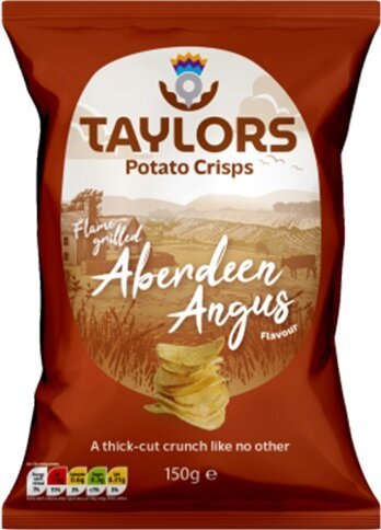 [tay09] Taylors - Flame Grilled Aberdeen Angus 150g - Straight Cut Crisps