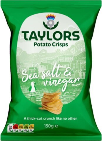 [tay03] Taylors - Sea Salt & Vinegar 150g - Straight Cut Crisps