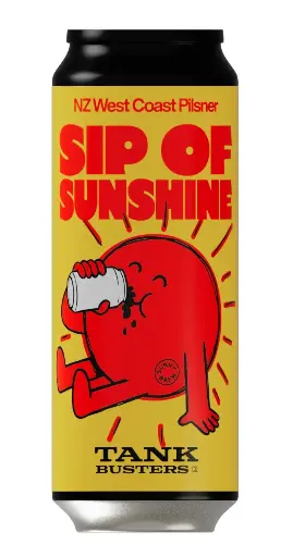[tank189] Tankbusters - Sip of Sunshine - 5,0% alc.vol. 0,5l - NZ West Coast Pilsner
