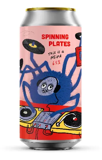 [pretty208] Pretty Decent Beer x Appollen - Spinning Plates - 6,2% alc.vol. 0,44l - NEIPA