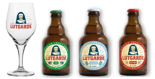 [bierp07] Bierpaket "Lutgarde mit Glas"