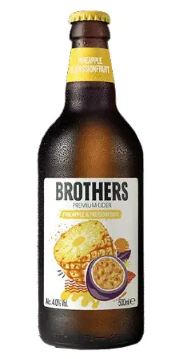 [brother01] Brothers - Pineapple & Passionfruit - 4,0% alc.vol. 0,5l - Fruchtcider 