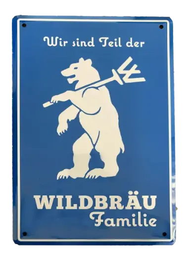 [wildb00-bs] Wildbräu - Blechschild