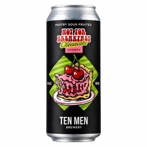 [ten08] Ten Men - Not For Breakfast Cheesecake Cherry - 5,0% alc.vol. 0,5l - Pastry Sour Fruited Ale with Cherry