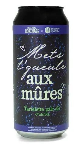 [bori07] Borinage x Brasserie du Pays Flamand - Mets t'gueule aux mûres - 6,0% alc.vol. 0,44l - Tartlette Pale Ale