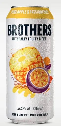 [brother74] Brothers - Pineapple & Passionfruit Dose - 3,4% alc.vol. 0,5l - Fruchtcider