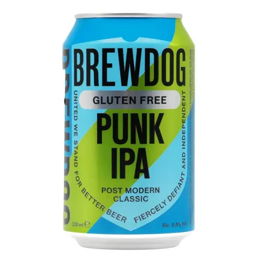 [brewd26] Brewdog - Punk IPA Gluten Free - 5,4% alc.vol. 0,33l - Glutenfreies IPA
