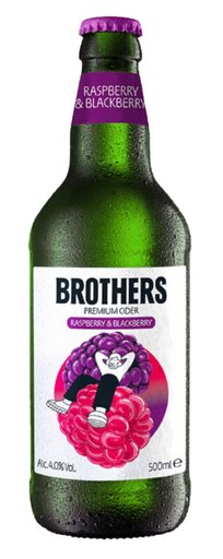 [brother60] Brothers - Raspberry & Blackberry - 4,0% alc.vol. 0,5l - Fruchtcider
